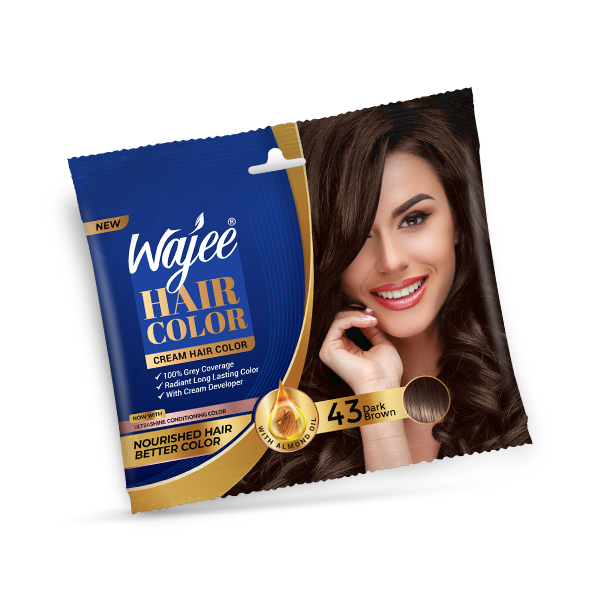Wajee Hair Color 43 Dark Brown